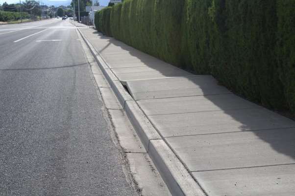 roadside block paving